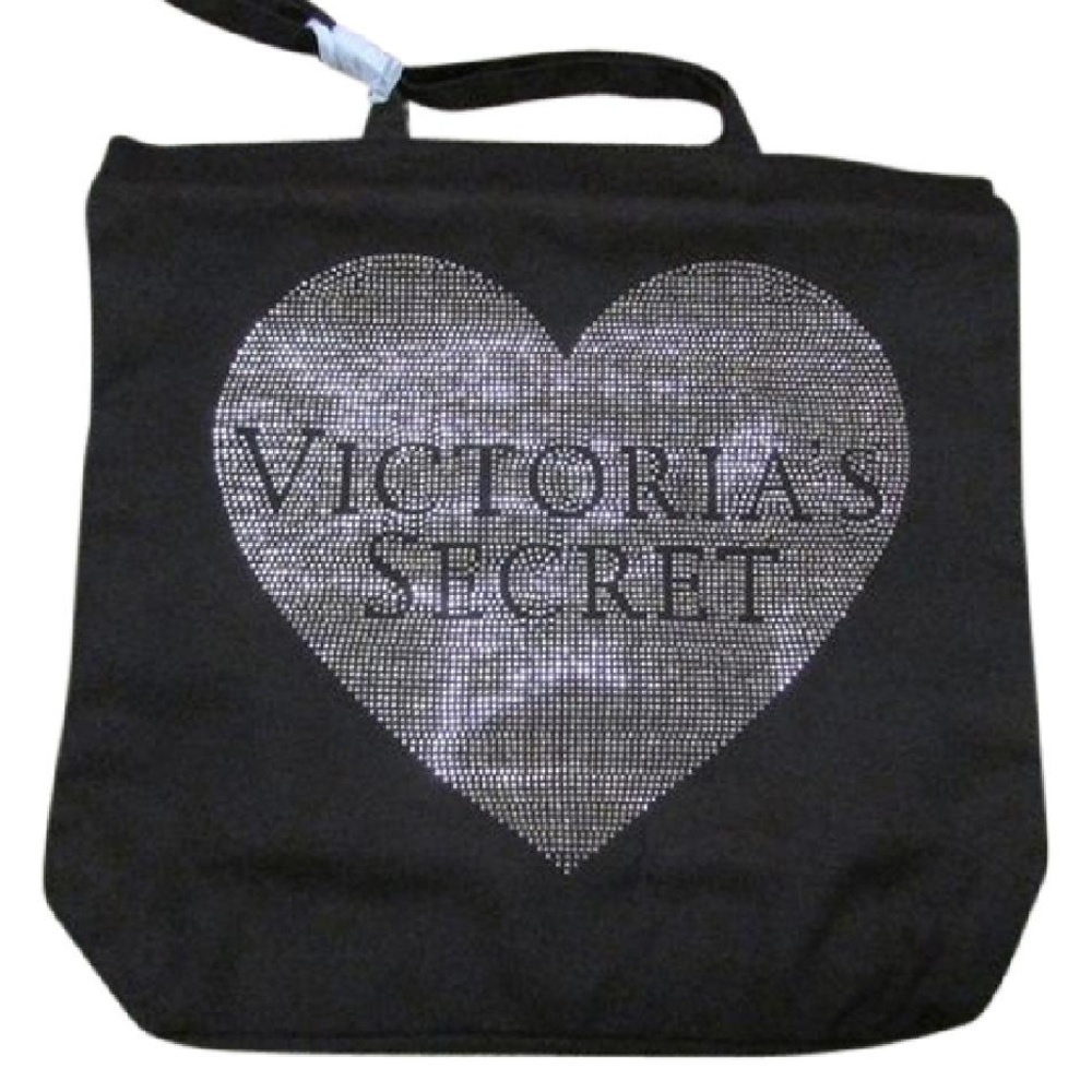 Black Canvas New Lightweight Studded Studs Heart